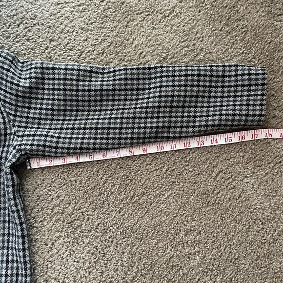 Vintage Gap Women’s Houndstooth Blazer Size Medium Brown black gray Preppy Fall - Picture 7 of 9